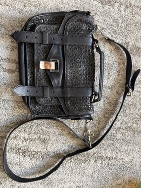 Proenza Schouler Black Leather Weave Bag